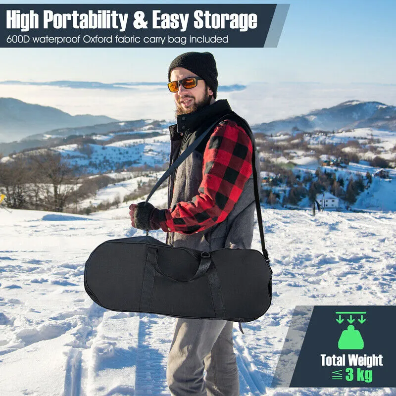 4-in-1 Lightweight Terrain Snowshoes for Adults Youth Kids-25 Inches:63 cm x 21 cm