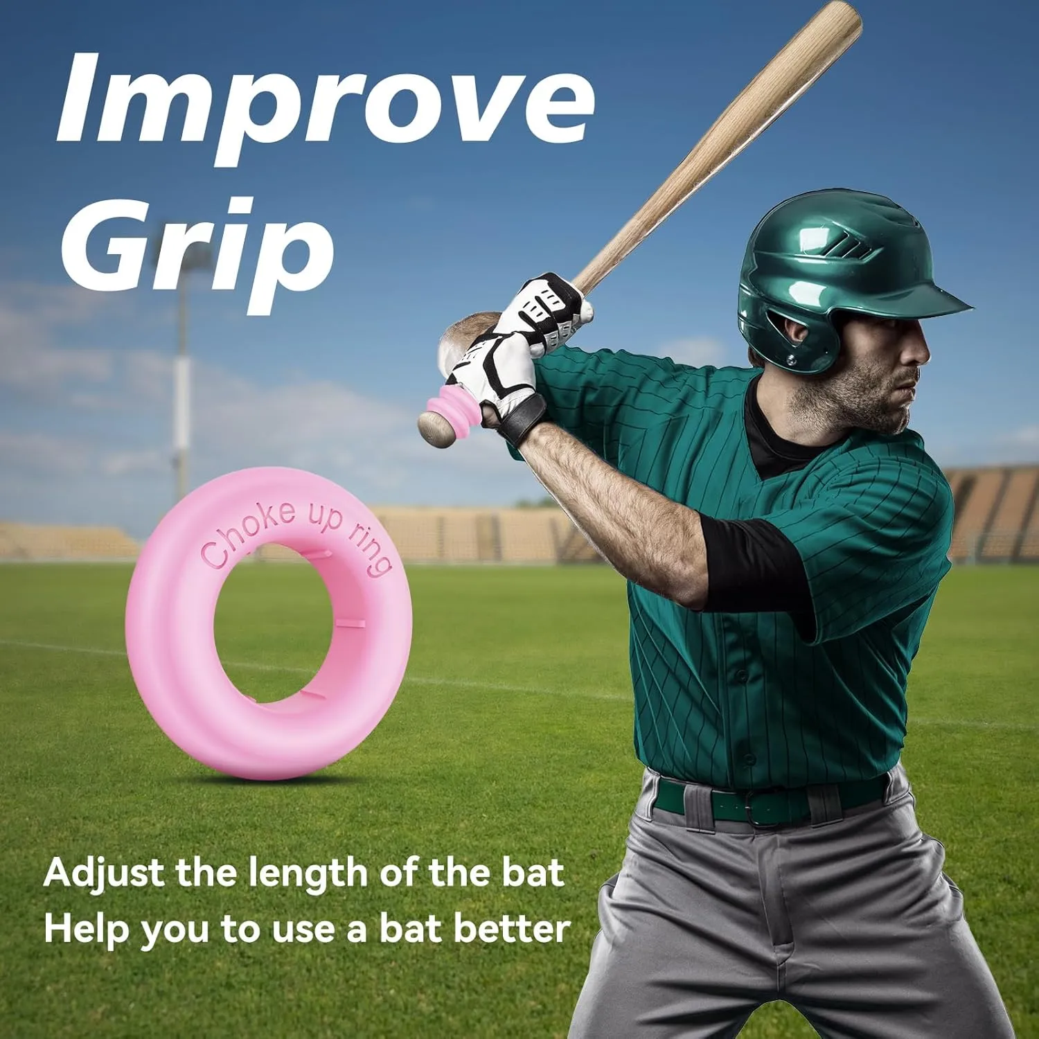 5 Packs Baseball Bat Grip Choke Up Rings Choke Ring Baseball Softball Teeball Tball Bat Choke Up Ring Bat Knob Baseball Bat Accessories