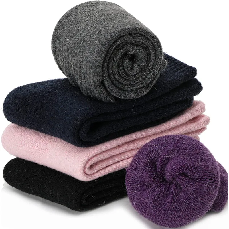 5 Pairs Hiking Thermal Wool Socks For Women