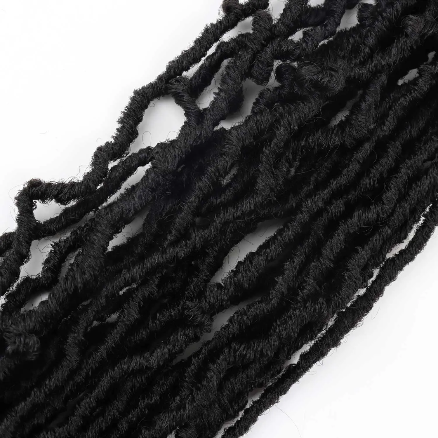 7 Packs Faux Locs Crochet Hair 30 Inch Soft Locs for Distressed Locs Butterfly Locs Crochet Hair for Women (30 Inch(Pack of 7) 2#)