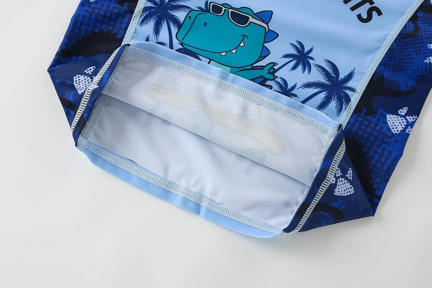 AIWUHE Toddler Boys Swimsuit Set Rash Guard Boys' Swimwear Two Piece Bathing Suit and Swim Trunk with Hat UPF 50  3-8Y