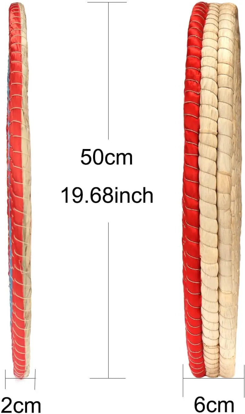 Archery Target - Backyard Straw Archery Target for Recurve Compound or Longbow - 20 Inch Traditional Bow Arrow Target for Kids Youth Adult Archery Hunting Practice