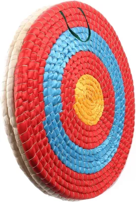 Archery Target - Backyard Straw Archery Target for Recurve Compound or Longbow - 20 Inch Traditional Bow Arrow Target for Kids Youth Adult Archery Hunting Practice