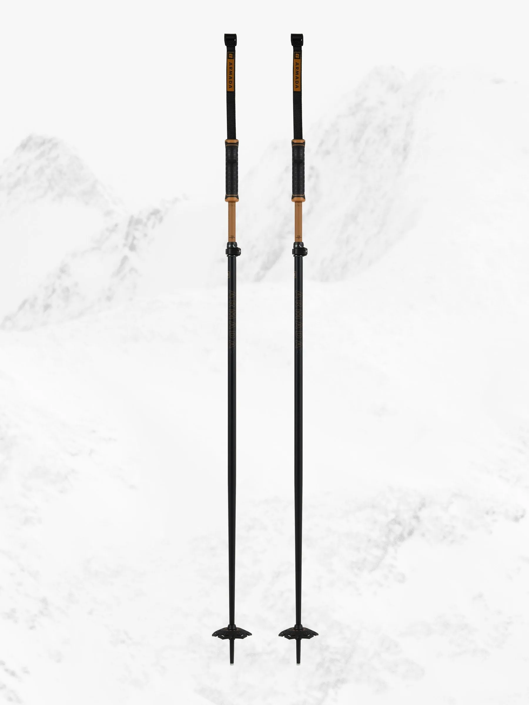 Armada AK Adjustable Touring Ski Poles 2025 - Tan/Black