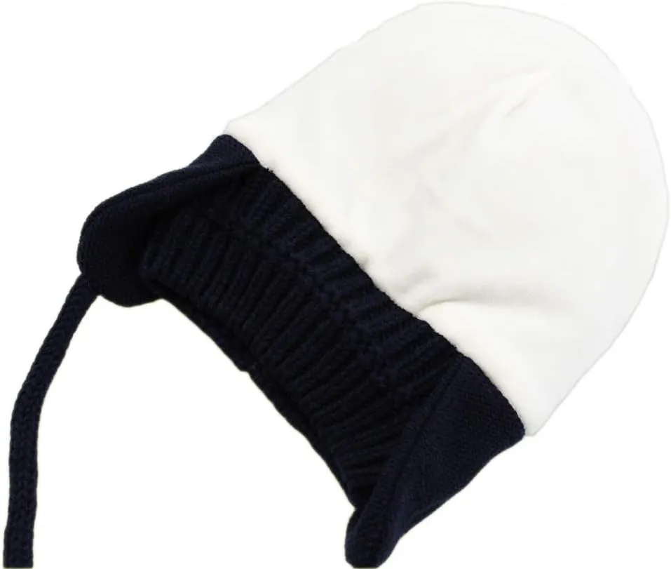 Baby Beanie Earflaps Hat - Infant Toddler Girls Boys Soft Warm Knit Hat Kids Winter Hat with Fleece Lining