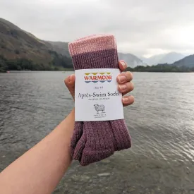 British Wool Socks - Lilac with Pale Pink