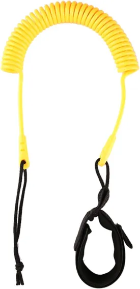 Coiled Surfboard Leash Leg Rope Stand Up Paddle Board Leash with Adjustable Thigh Ankle Cuff SUPs Leash for Safe Surfing Straight Surfs Board Leashes Durable Accessories