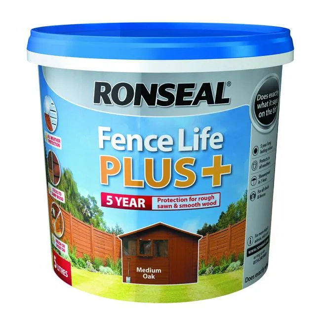 Fence Life Plus 5L Medium Oak