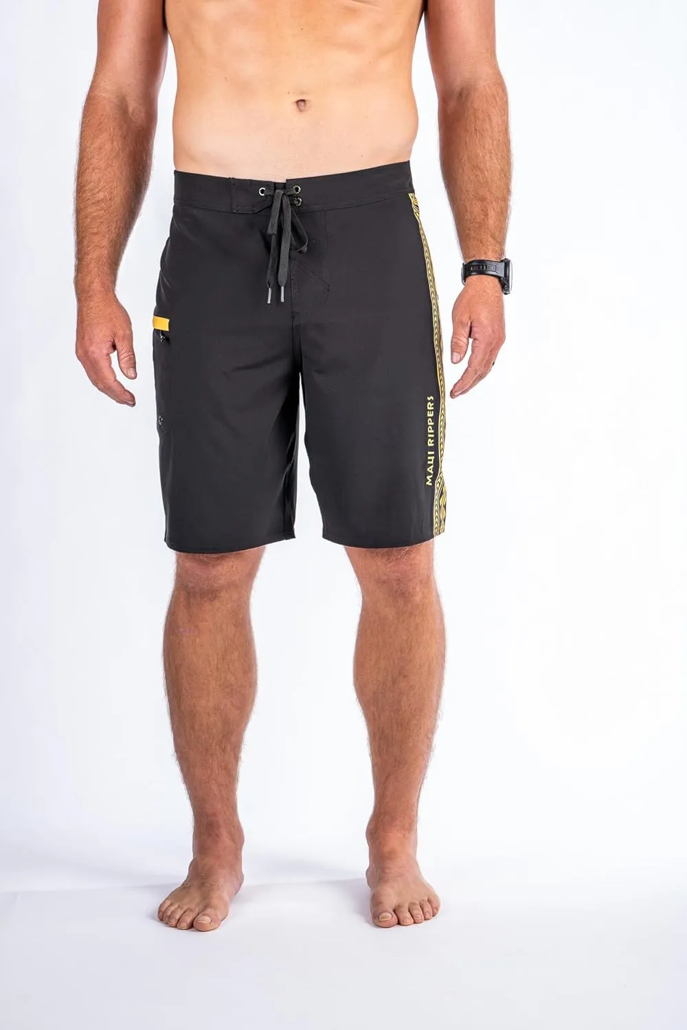 Maui Rippers Mens 21" Board Short Swim Trunks 4-Way Stretch with Large Pockets