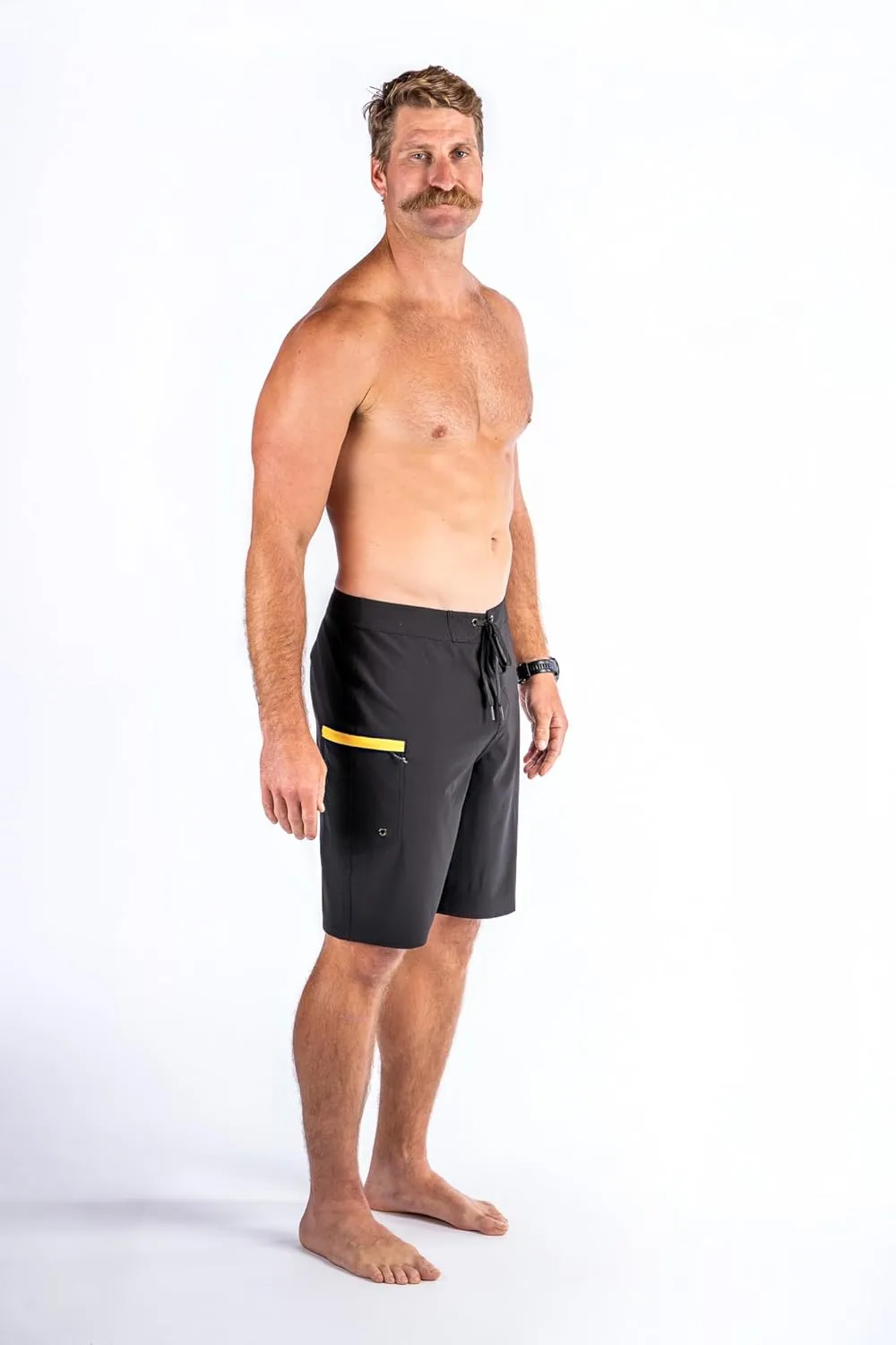 Maui Rippers Mens 21" Board Short Swim Trunks 4-Way Stretch with Large Pockets