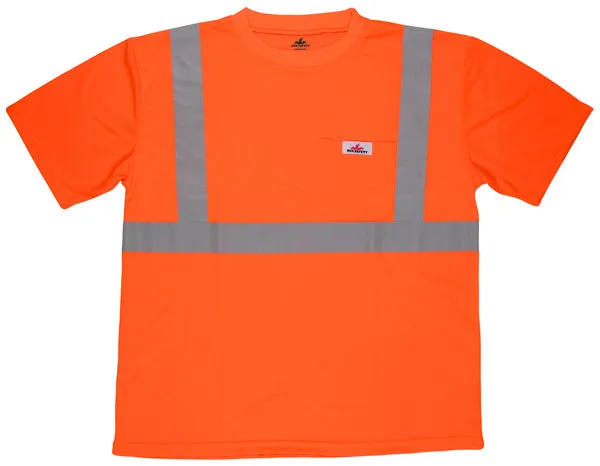 MCR Safety CL2 TShirt,Birdeye,Wicking,Orang XL