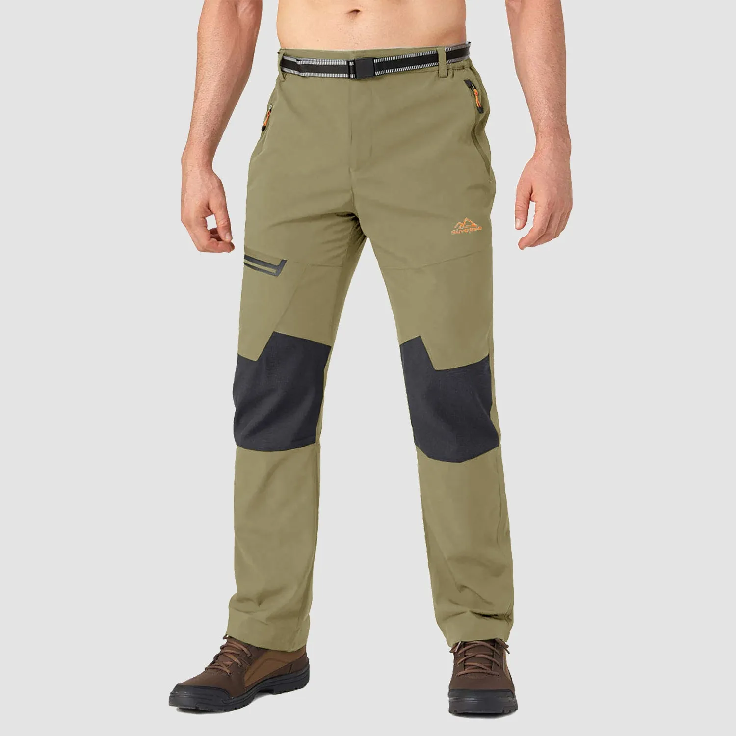 Men's Fleece-Lined Winter Ski Pants – Water-Resistant with 4 Zip Pockets