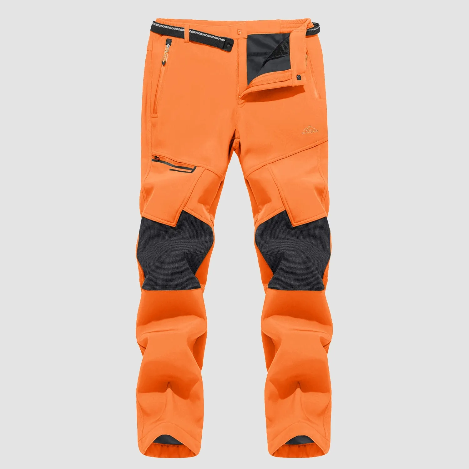 Men's Fleece-Lined Winter Ski Pants – Water-Resistant with 4 Zip Pockets