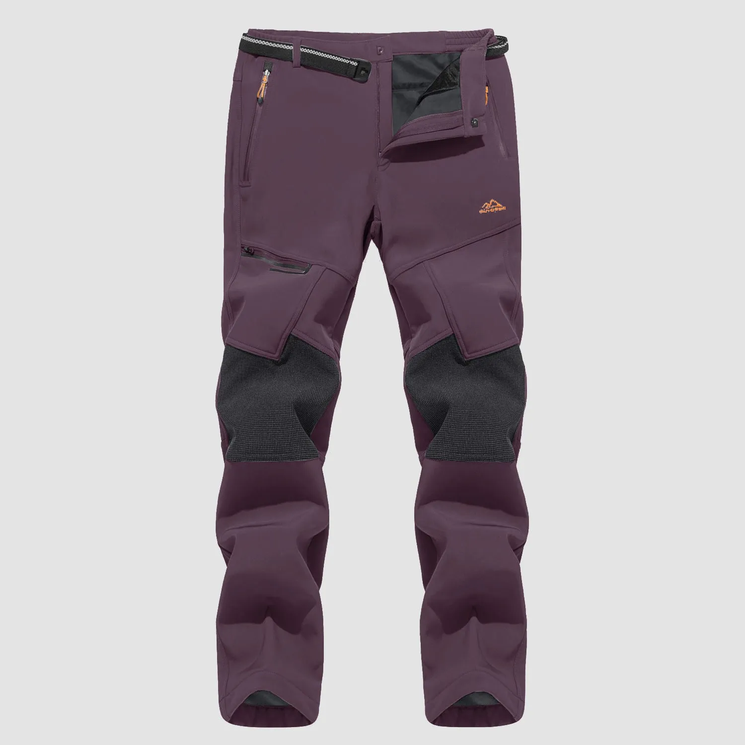 Men's Fleece-Lined Winter Ski Pants – Water-Resistant with 4 Zip Pockets