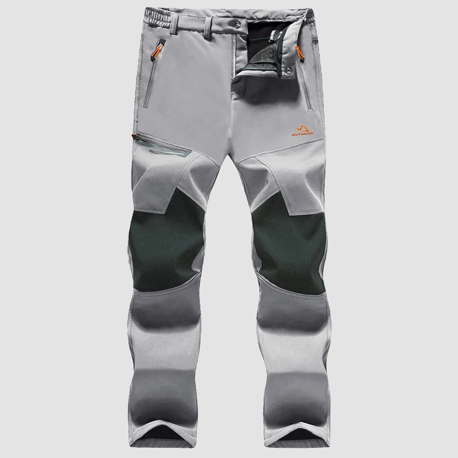 Men's Fleece-Lined Winter Ski Pants – Water-Resistant with 4 Zip Pockets