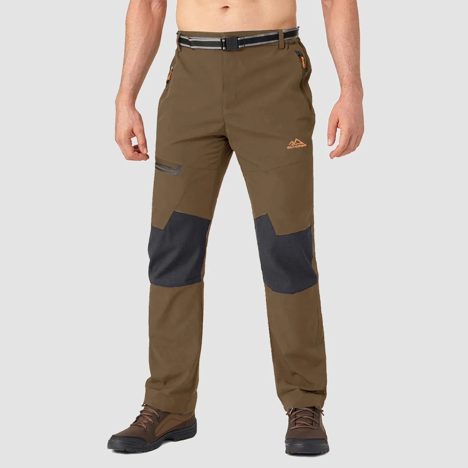 Men's Fleece-Lined Winter Ski Pants – Water-Resistant with 4 Zip Pockets