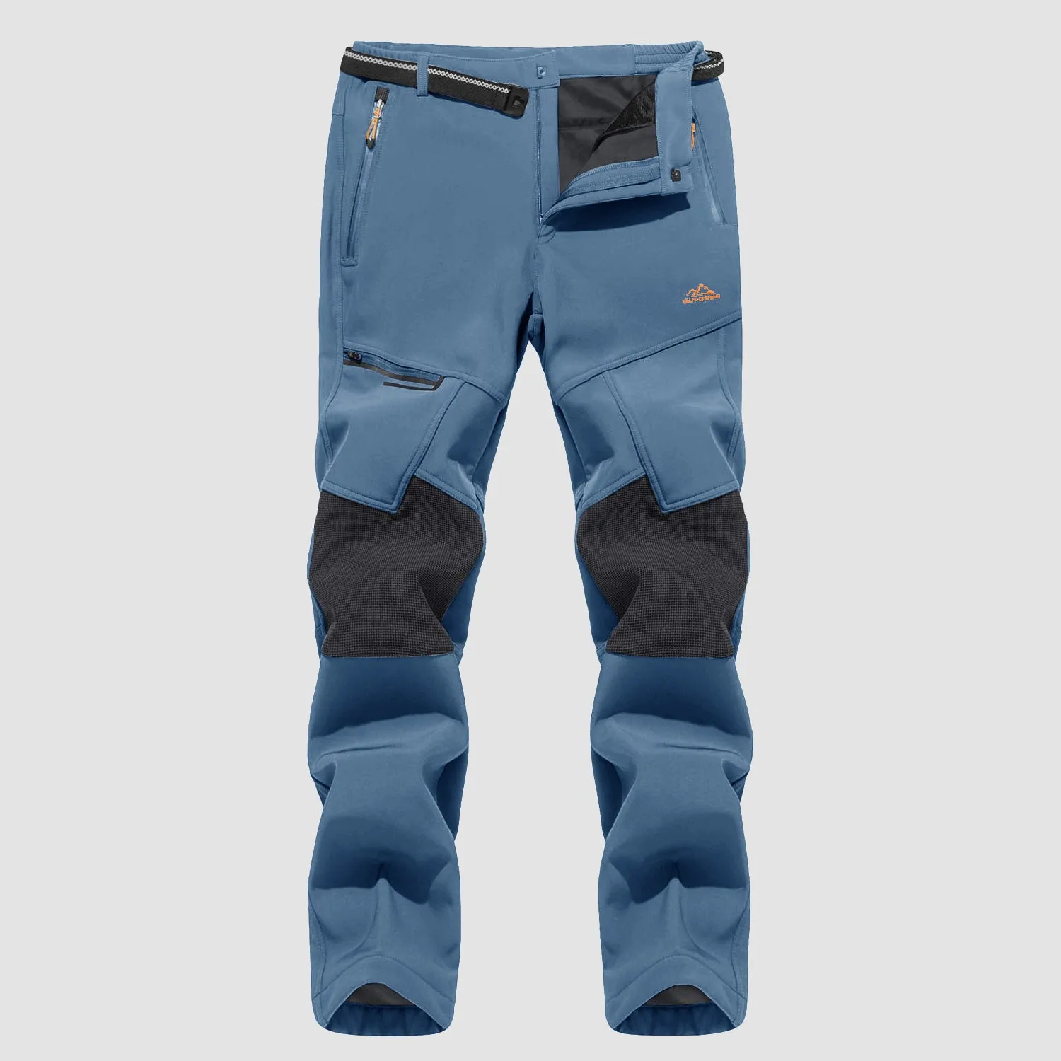 Men's Fleece-Lined Winter Ski Pants – Water-Resistant with 4 Zip Pockets