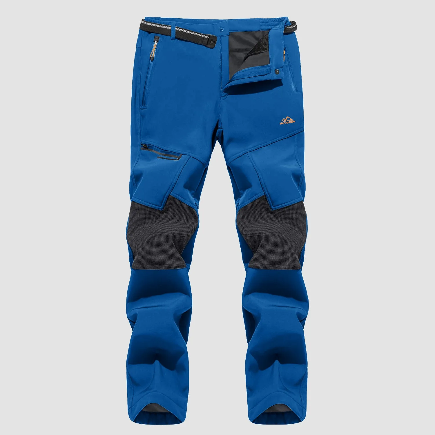 Men's Fleece-Lined Winter Ski Pants – Water-Resistant with 4 Zip Pockets