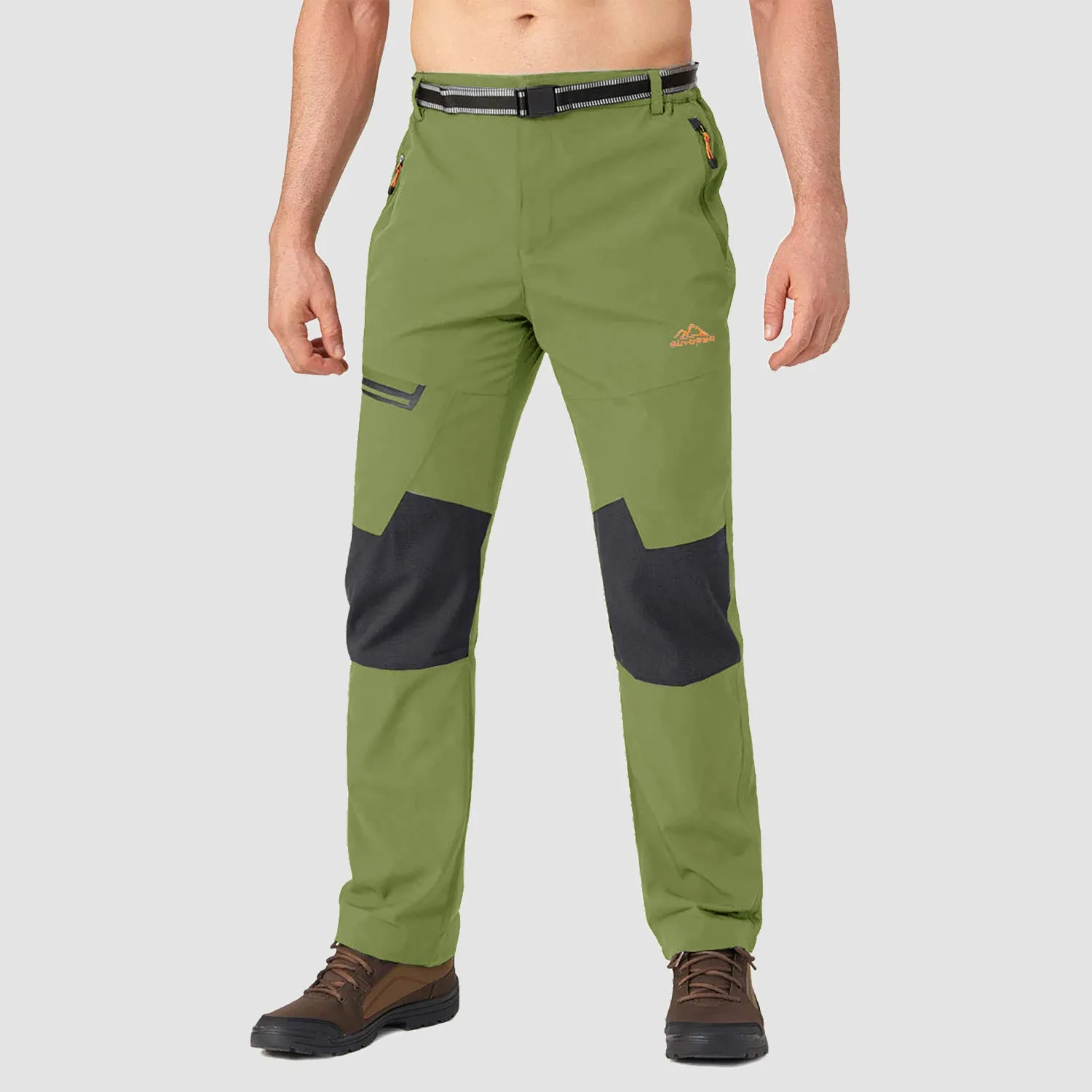 Men's Fleece-Lined Winter Ski Pants – Water-Resistant with 4 Zip Pockets