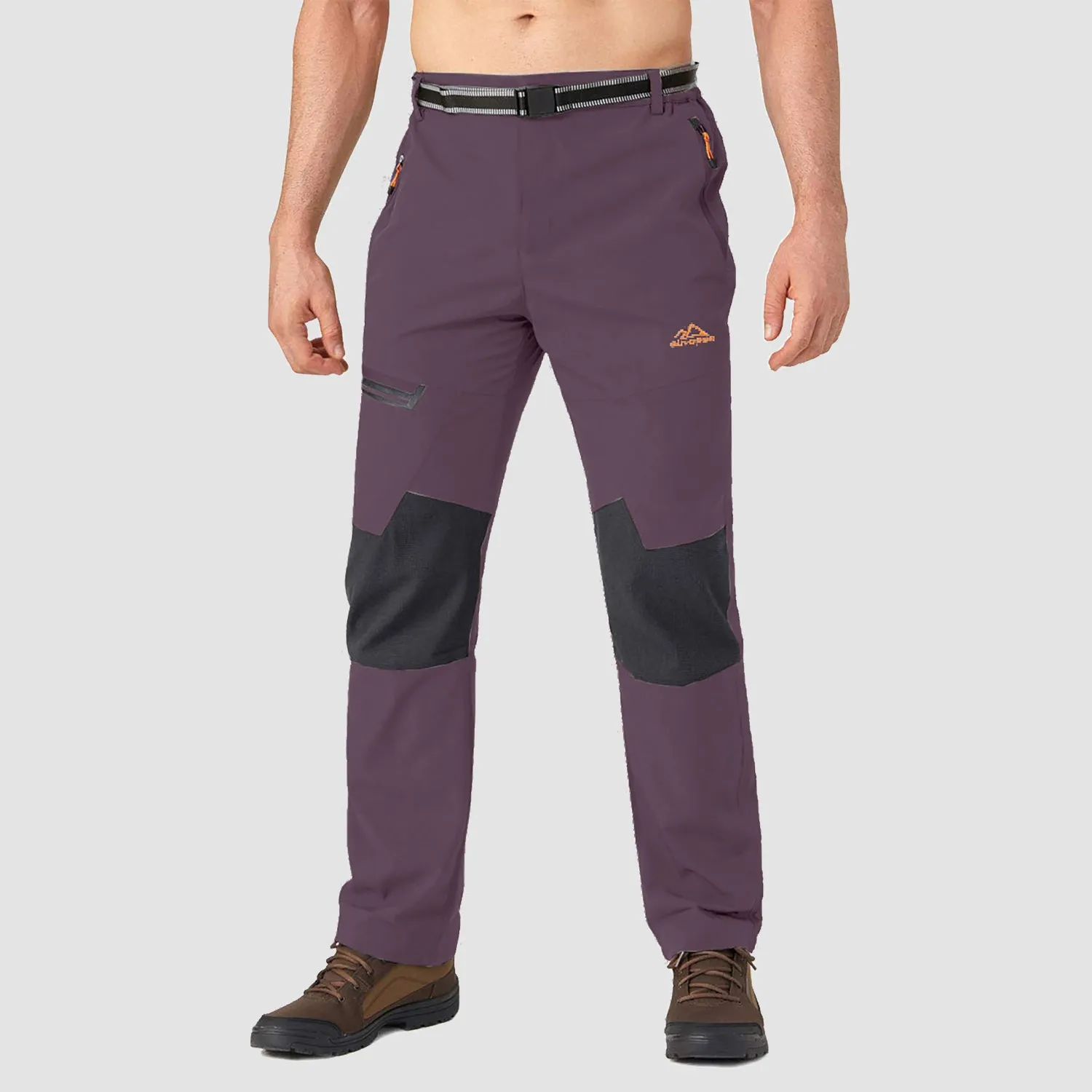 Men's Fleece-Lined Winter Ski Pants – Water-Resistant with 4 Zip Pockets