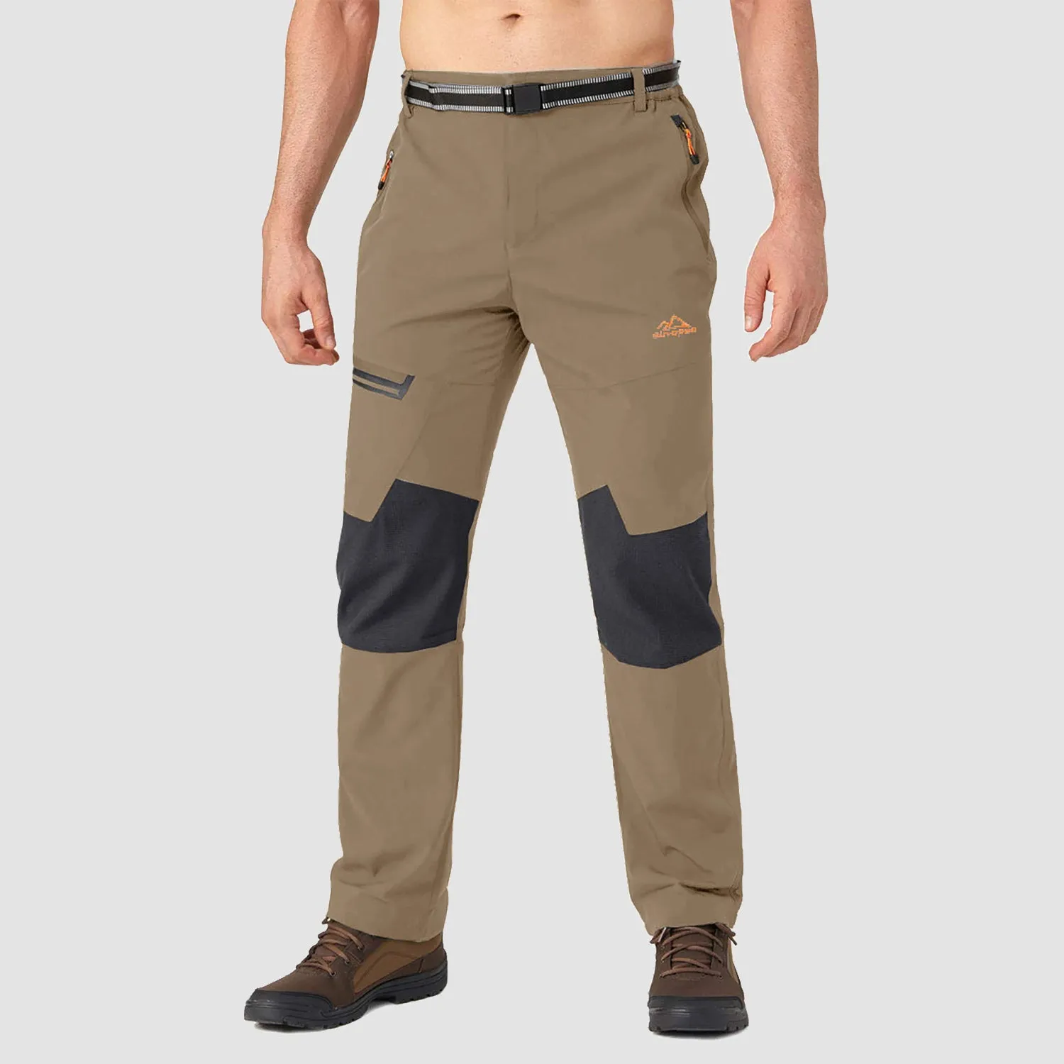 Men's Fleece-Lined Winter Ski Pants – Water-Resistant with 4 Zip Pockets