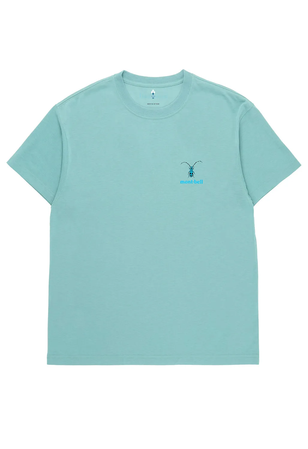 Montbell Men's Wickron Beetles T-Shirt - Light Blue