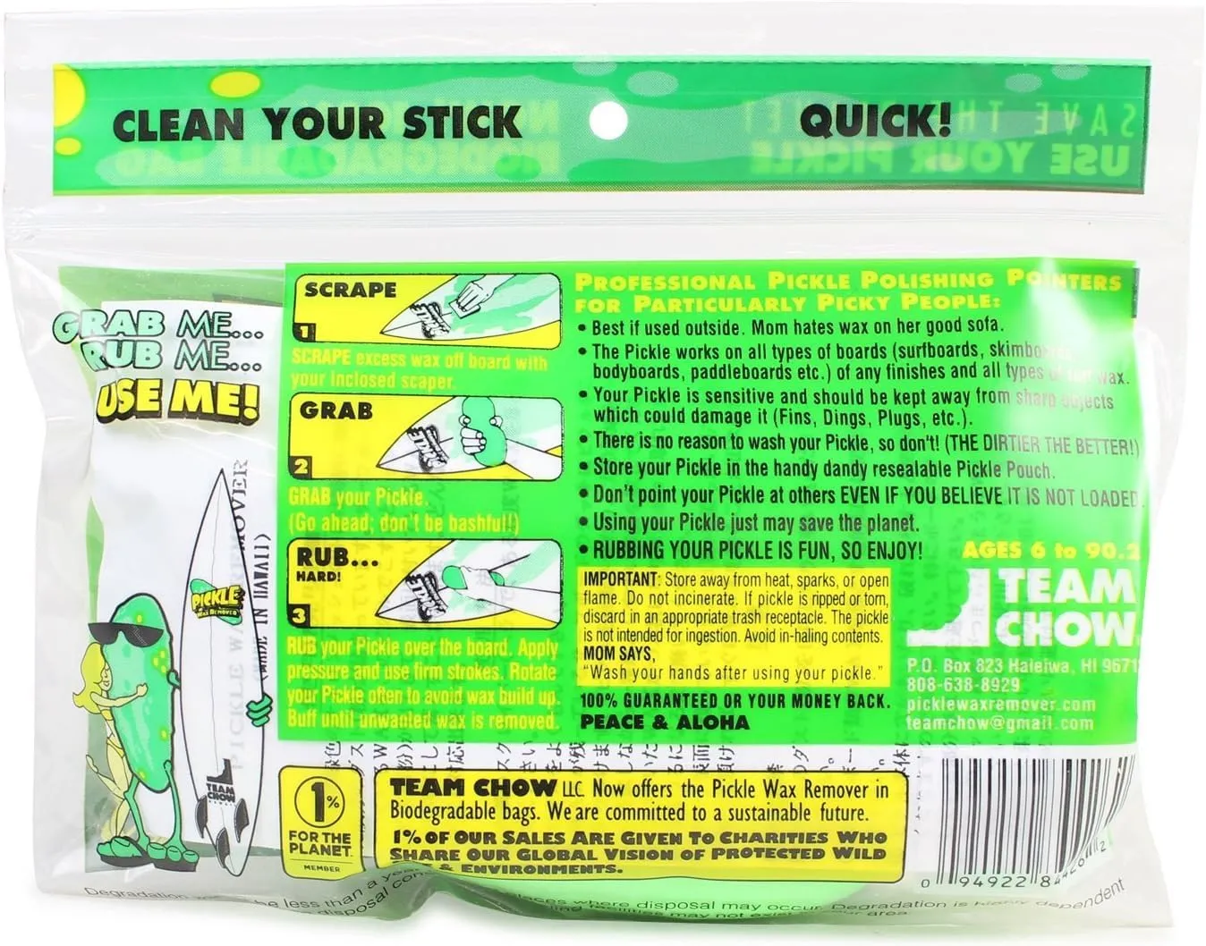 Pickle Wax Remover & Sticky Bumps Wax Combo