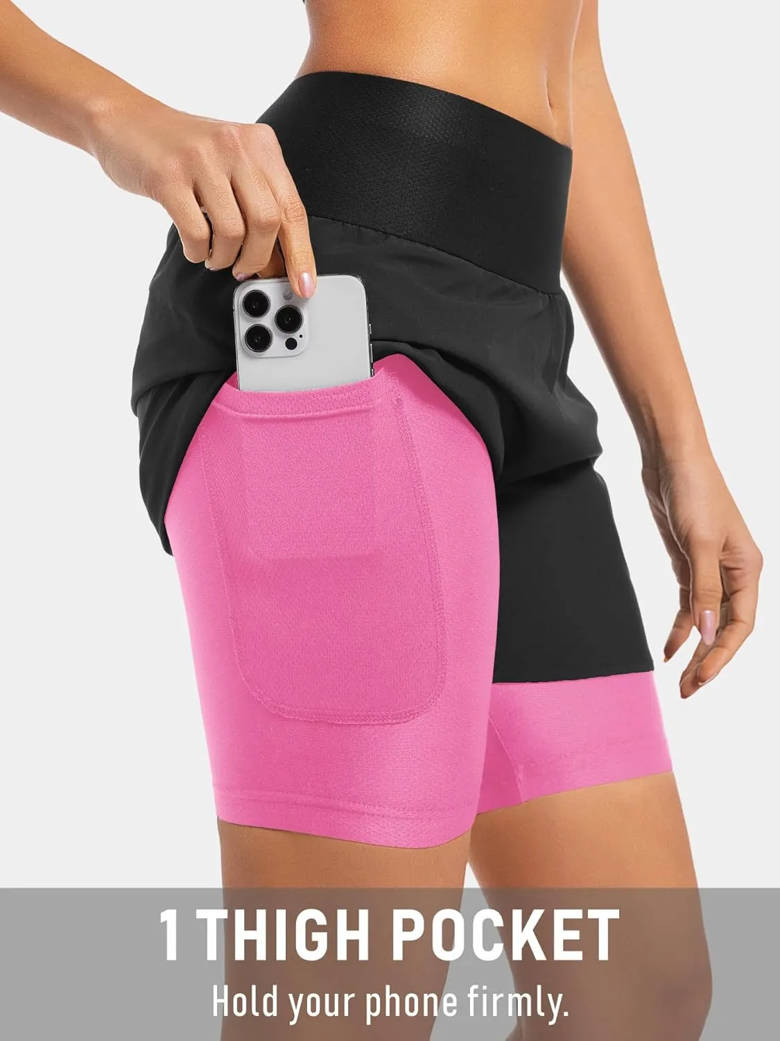 qualidyne Women's Mountain Bike Shorts 4D Padded Cycling Shorts Biking MTB Bicycle Shorts for Women Zipper Pockets