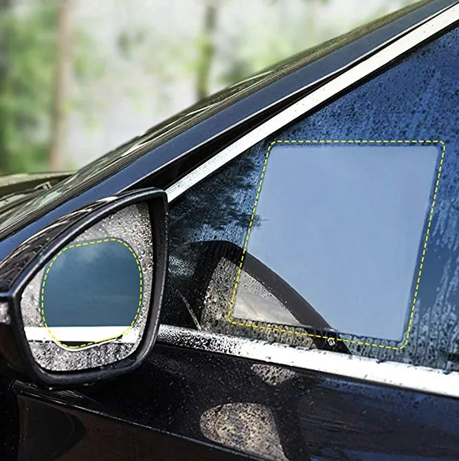 Rainproof film for Side Window and Rearview Mirror COMBO