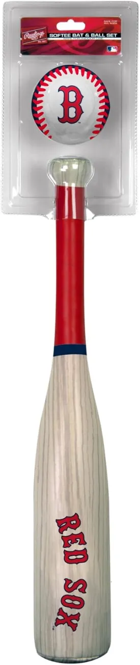 Rawlings MLB Boston Red Sox Grandslam Bat and Ball, Blue