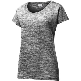 Sport-Tek Women's Black Electric PosiCharge Electric Heather Sporty Tee