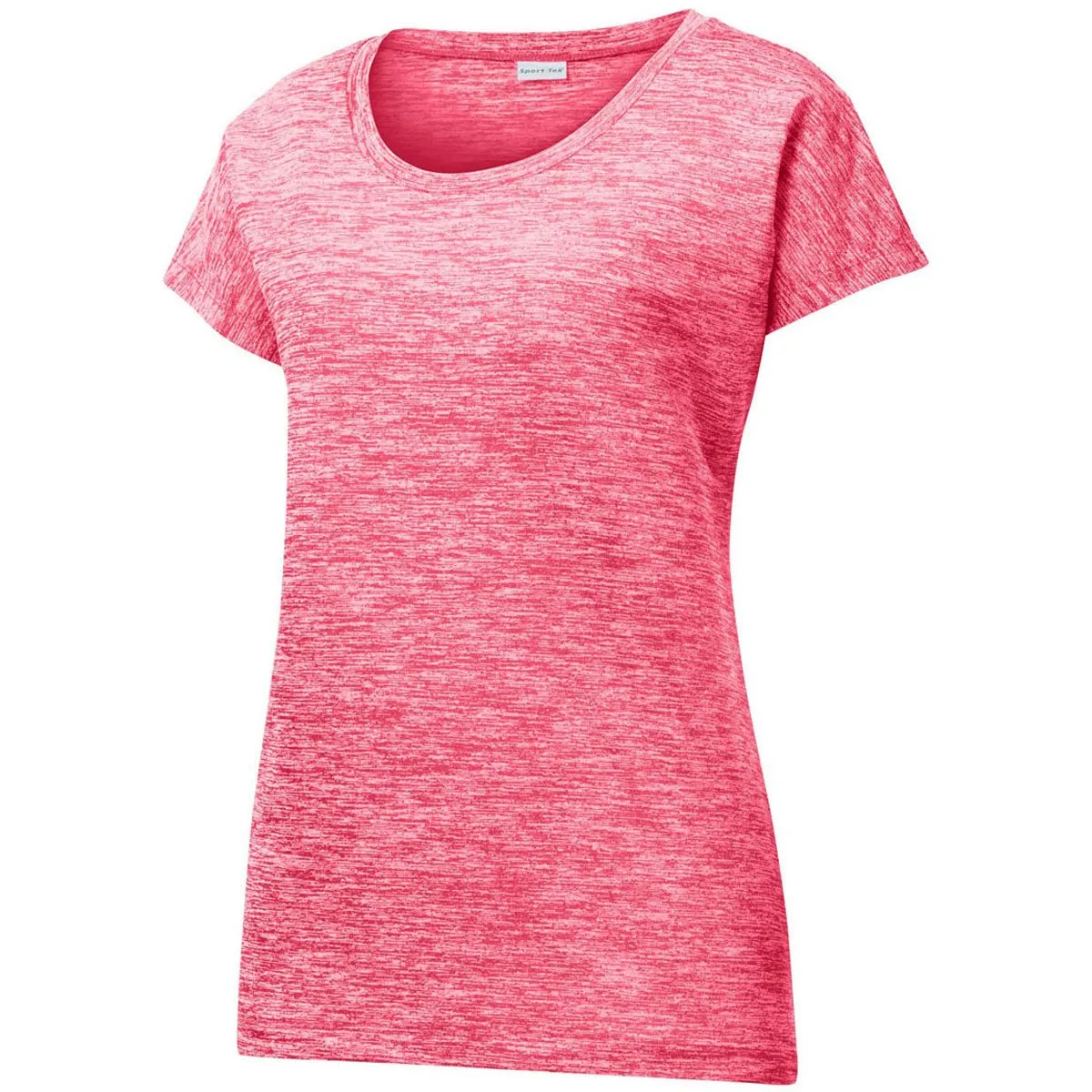 Sport-Tek Women's Power Pink Electric PosiCharge Electric Heather Sporty Tee