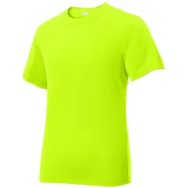 Sport-Tek Youth Neon Yellow PosiCharge Tough Tee
