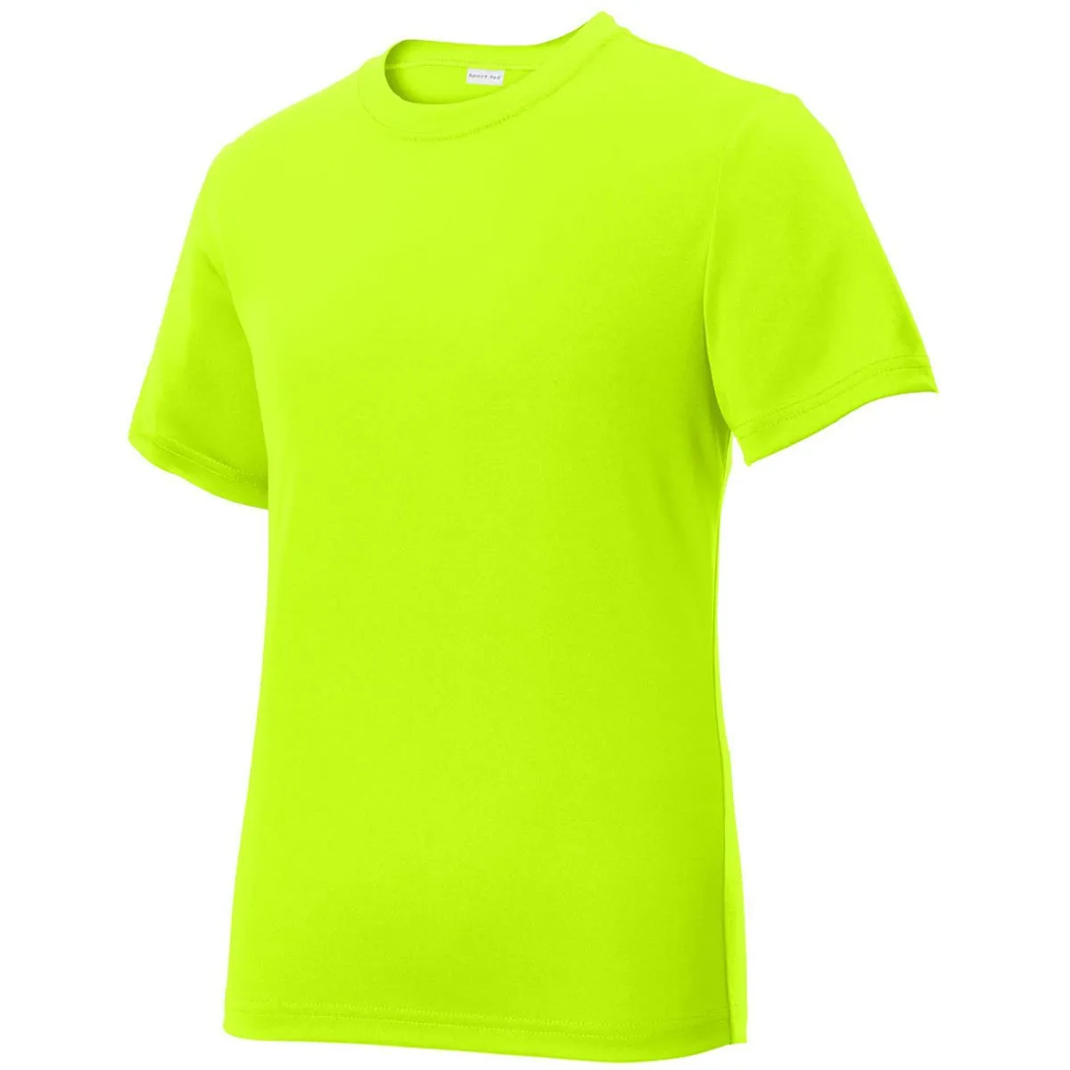 Sport-Tek Youth Neon Yellow PosiCharge Tough Tee