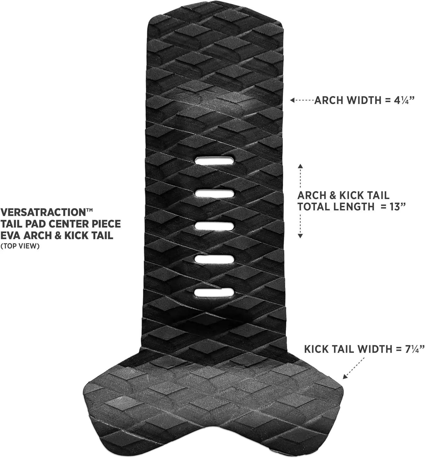 Surfboard Drips 3 Piece Tailpad
