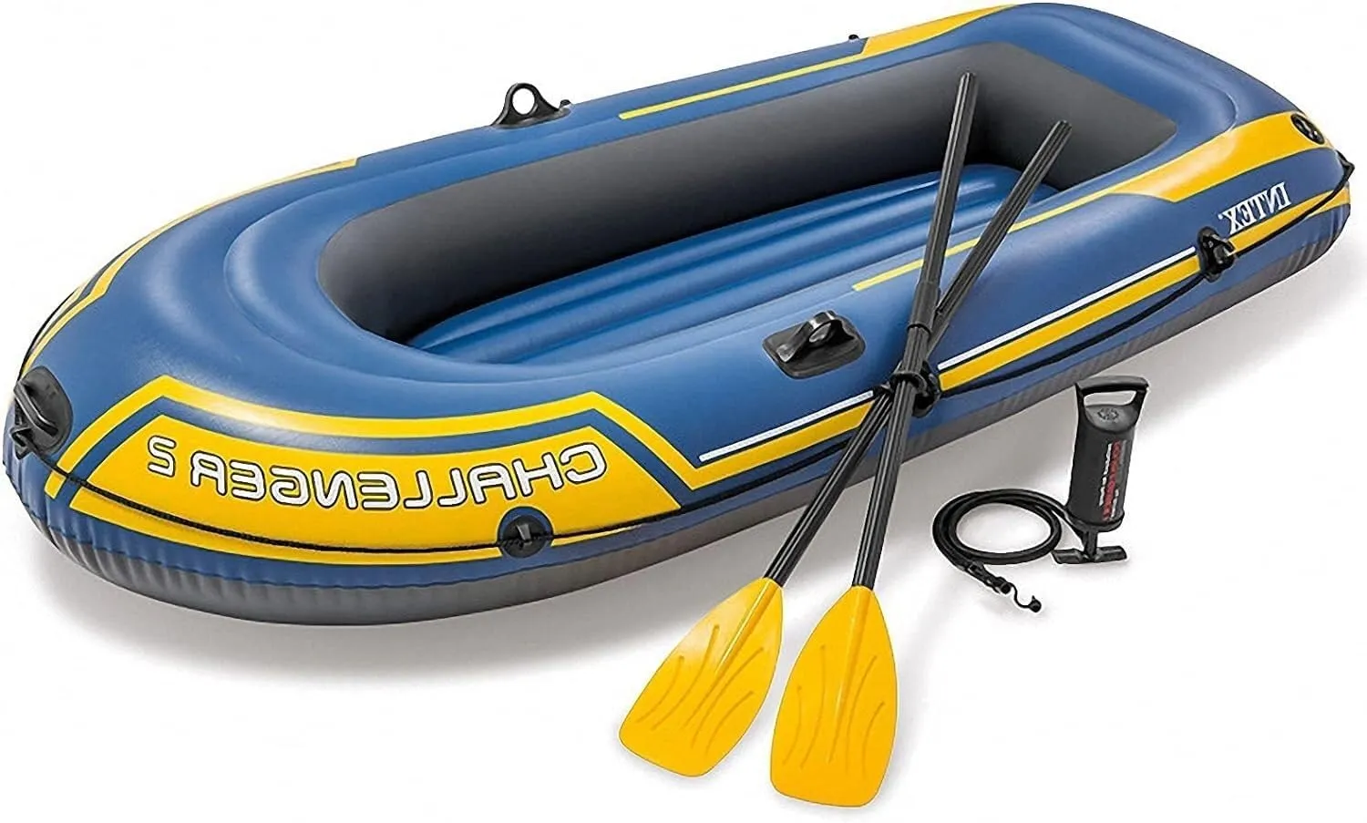 TEmkin Inflatable Boat Canoe Inflatable Kayak with Air, Pump Ropeon Boat for Adults and Kids, Portable Fishing Boa