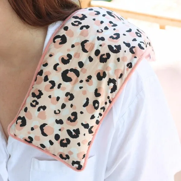 Wellness Blush Leopard Heat Pack Pillow