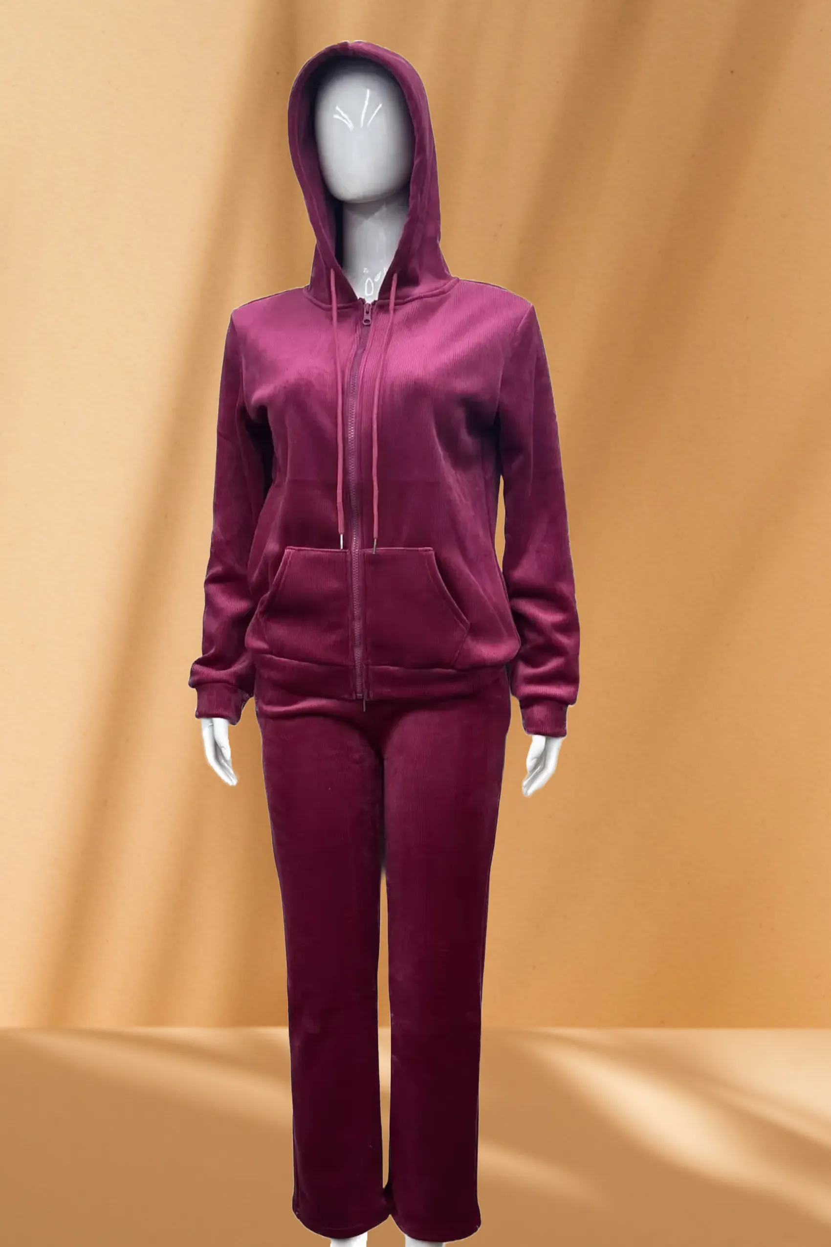 Women's Corduroy 2 Piece Set with Thick fleece